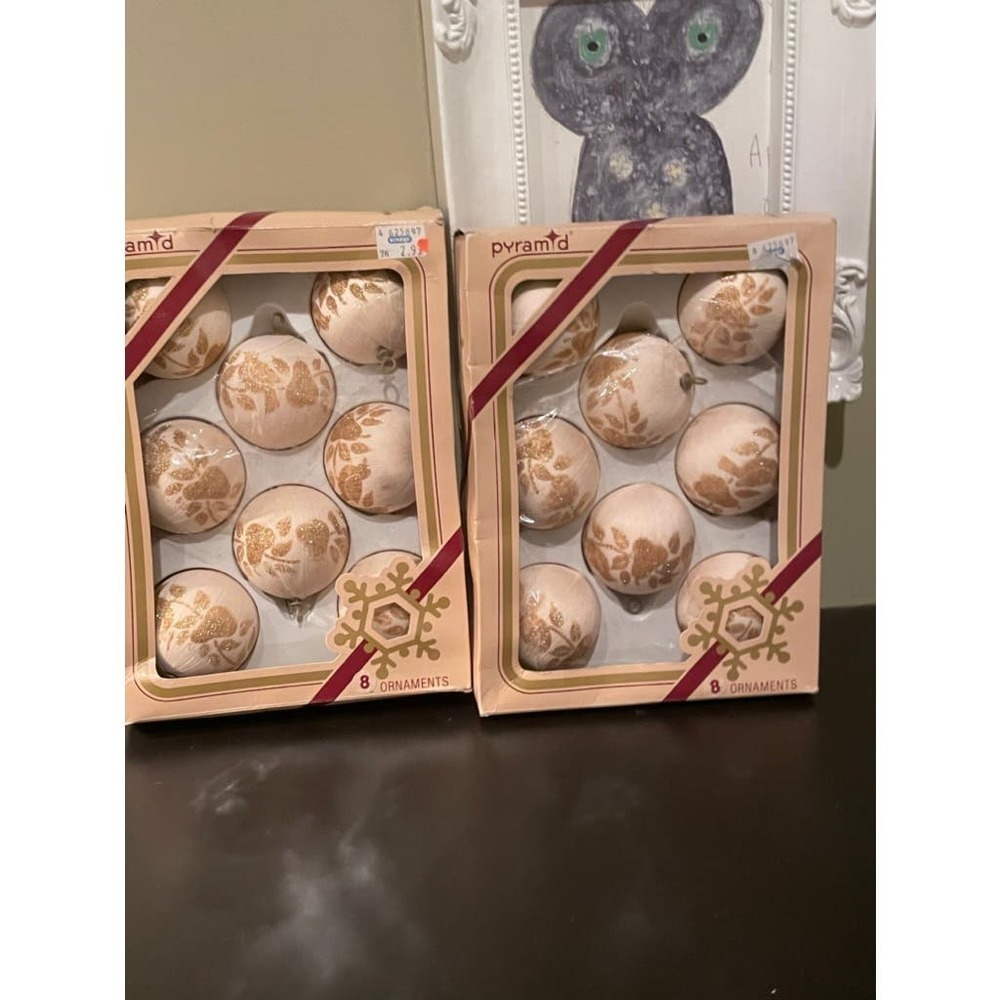 Vintage 16 Pyramid Brand Bird Pear Christmas Ornaments